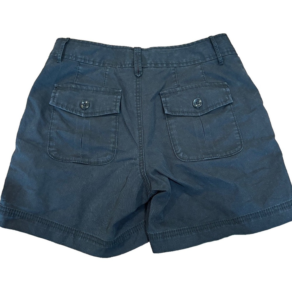 Eddie Bauer Mercer Fit Navy Cotton Chino Shorts Womens Size 2 Utility